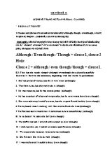 Tài liệu Tiếng Anh Lớp 9 - Chuyên đề 12 Mệnh đề trạng ngữ (Adverbial clauses)